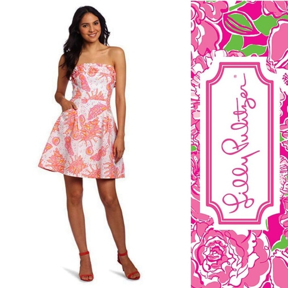 Lilly Pulitzer Dresses & Skirts - LILLY PULITZER Ferra Dress Strapless Conched Out 0
